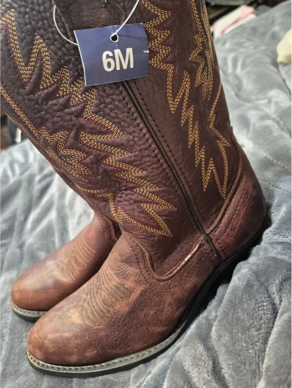 Masterson Boot Co. Brown Leather Cowboy Boots Women's